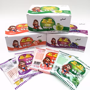 Lieferant kundenspezifische Halal-Milchfruchtbonbons Cc Stick Candy