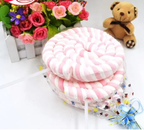 Decorating Candy Sale Custom Wholesale Bulk Halal Dry Twist Big Marshmallow